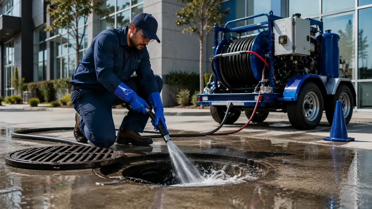 Commercial Hydro Jet Drain Cleaning in Riverside