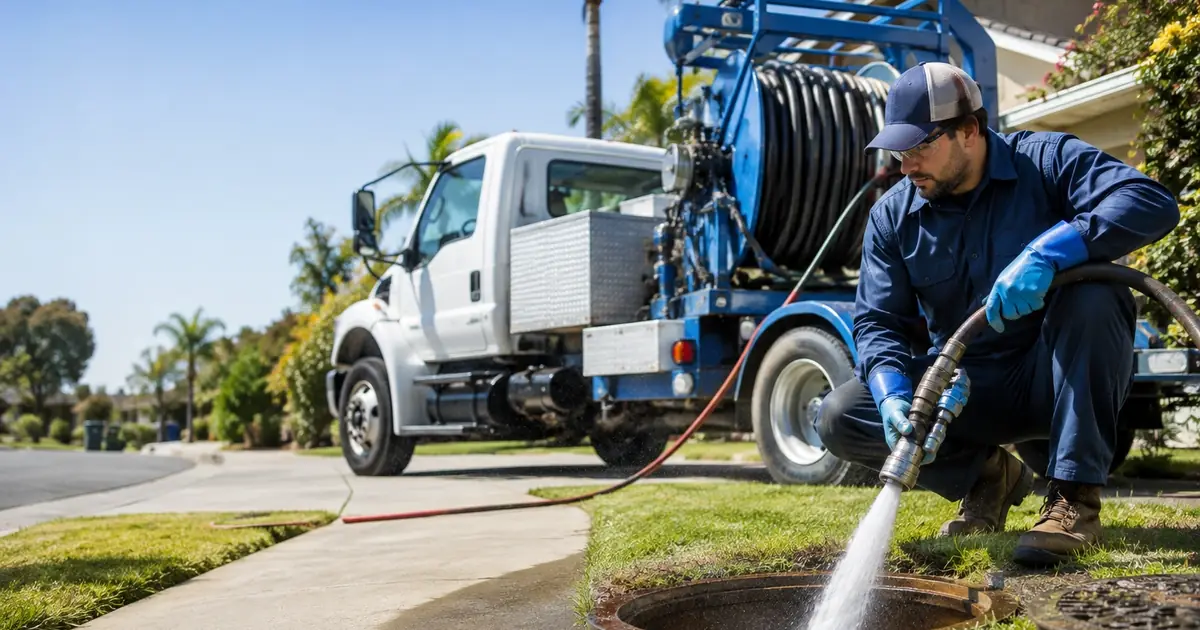Hydro jet sewer cleaning Riverside