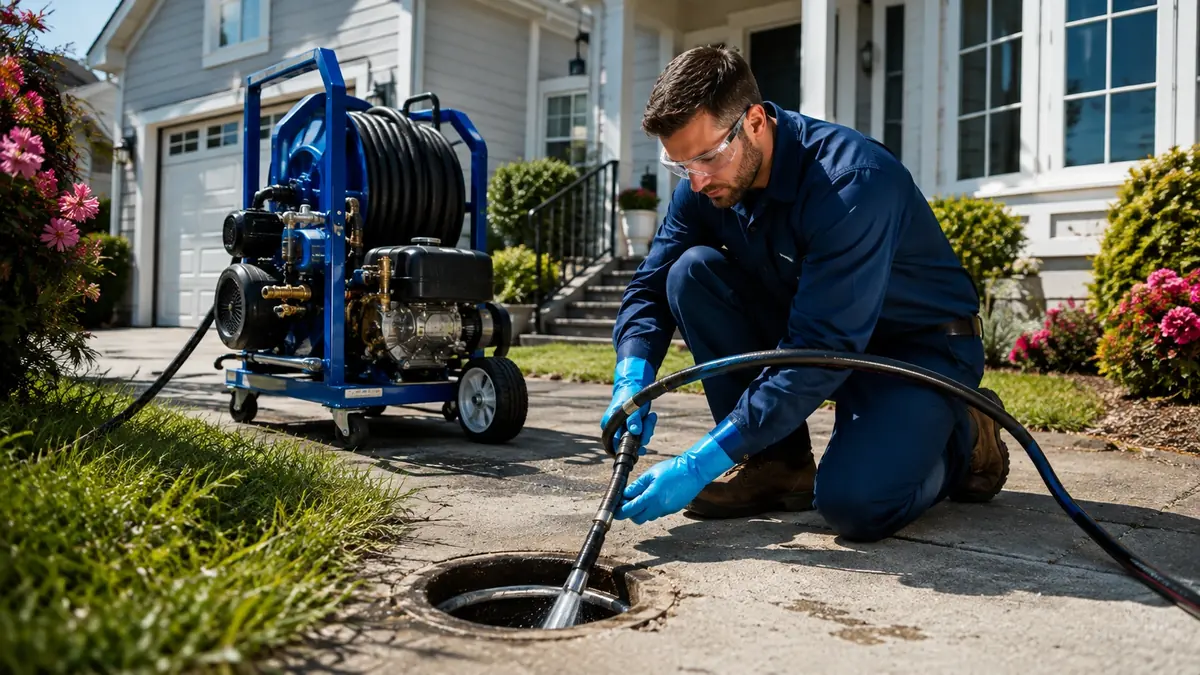 Residential Hydro Jet Drain Cleaning in Riverside